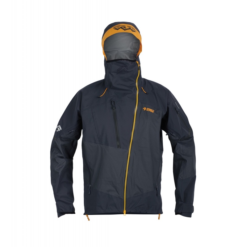 Direct Alpine Guide 8.0 anthracite mango panska nepromokava hardshellova bunda Gelanots