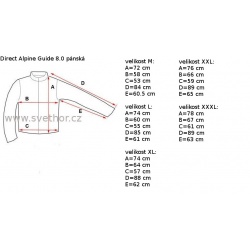 _Direct Alpine Guide 8.0 anthracite mango panska nepromokava hardshellova bunda zmereno