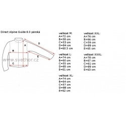 _Direct Alpine Guide 8.0 ocean brick panska nepromokava hardshellova bunda zmereno