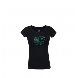 Direct Alpine Furry Lady 1.0 black nature damske triko kratky rukav 100% Merino