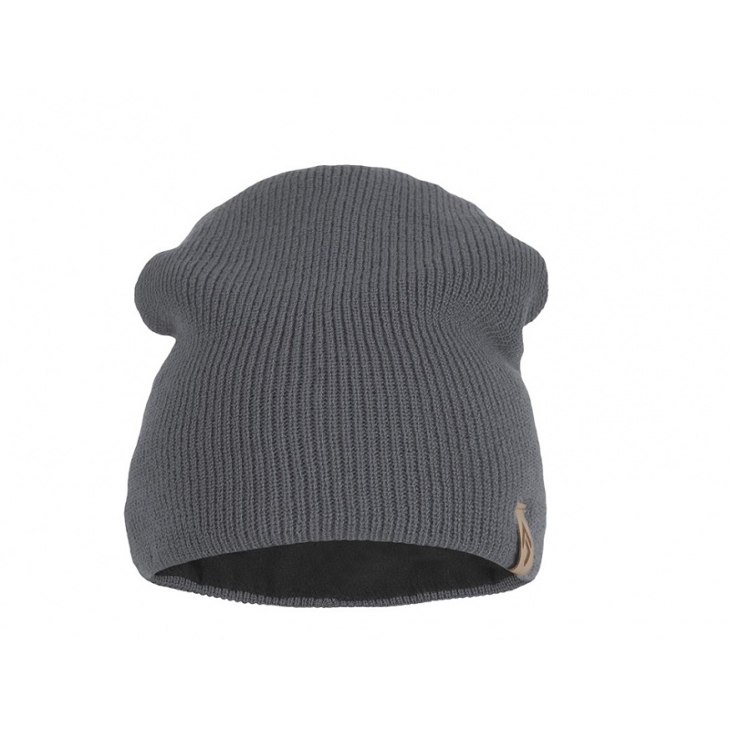 Direct Alpine Smurf 1.0 anthracite unisex pletena zimni cepice s previsem s fleecem uvnitr