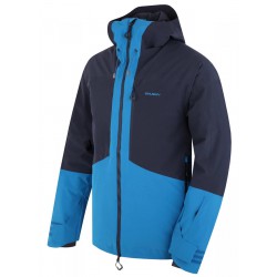 Husky Gomez M black blue/blue pánská nepromokavá zimní lyžařská bunda 1