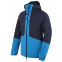 Husky Gomez M black blue/blue pánská nepromokavá zimní lyžařská bunda 20000