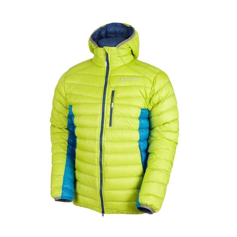 Sir Joseph Atol hooded Man II limet turquoise lehka panska perova zimni bunda s kapuci