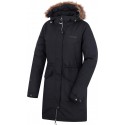 Husky Nelidas L černomodrá dámský voděodolný zimní kabát s kožešinou Huskytech 10 000