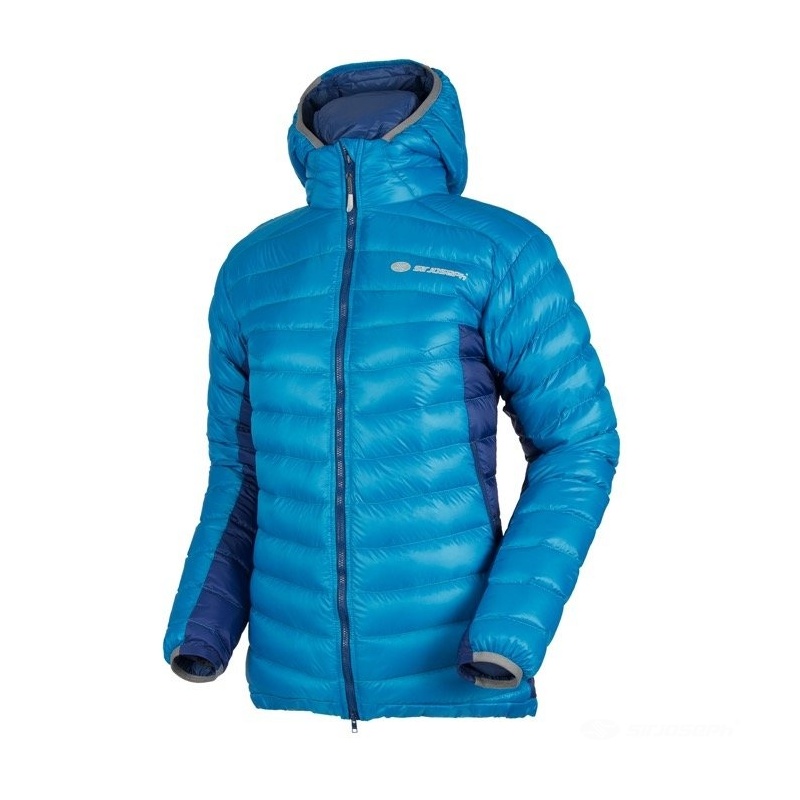 Sir Joseph Atol hooded Lady II turquoise navy lehka damska perova zimni bunda s kapuci 