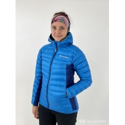 Sir Joseph Atol hooded Lady II turquoise navy lehka damska perova zimni bunda s kapuci  1