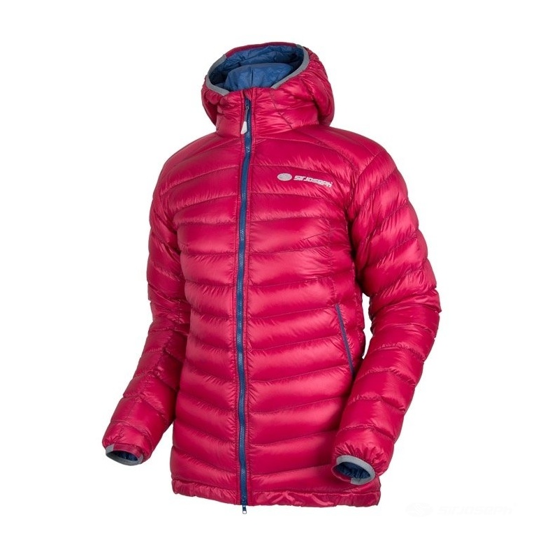 Sir Joseph Atol hooded Lady II fuchsia lehka damska perova zimni bunda s kapuci 