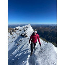 Sir Joseph Atol hooded Lady II fuchsia lehka damska perova zimni bunda s kapuci 4