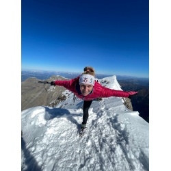 Sir Joseph Atol hooded Lady II fuchsia lehka damska perova zimni bunda s kapuci 5