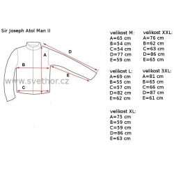 _Sir Joseph Atol Man II black lehka panska perova zimni bunda DWR zmereno