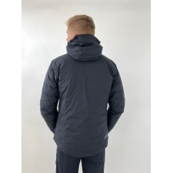 Sir Joseph Sarek Man black lehka panska perova nepromokava zimni bunda s kapuci 2