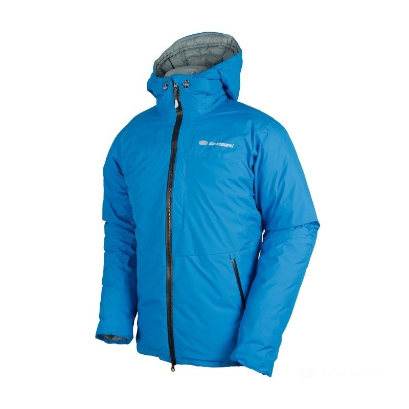 Sir Joseph Sarek Man blue lehka panska perova nepromokava zimni bunda s kapuci