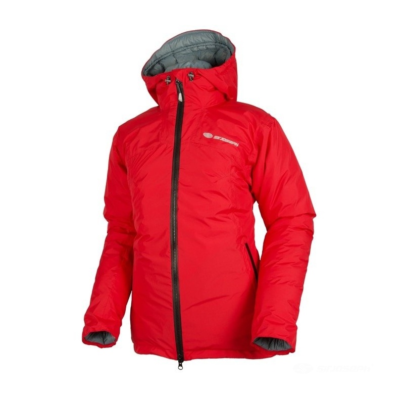 Sir Joseph Sarek Lady red lehka damska perova nepromokava zimni bunda s kapuci