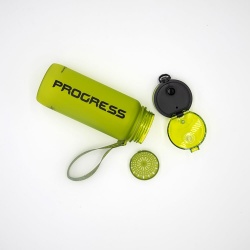 Progres Tritan Bottle 650 ml sportovni lahev s pojistkou a poutkem zelena 3