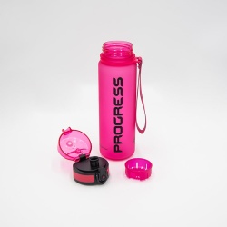 Progres Tritan Bottle 500 ml sportovni lahev s pojistkou a poutkem ruzova 1