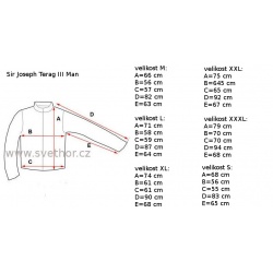 _Sir Joseph Terag III Man black panska nepromokava zimni perova bunda zmereno