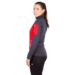 High Point Merino Alpha Lady red antracit damska outdoorova technicka zateplena bunda 3