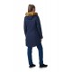 Kilpi Peru-W tmavě modrá SL0125KIDBL dámský voděodolný zimní kabát s kožešinou  3