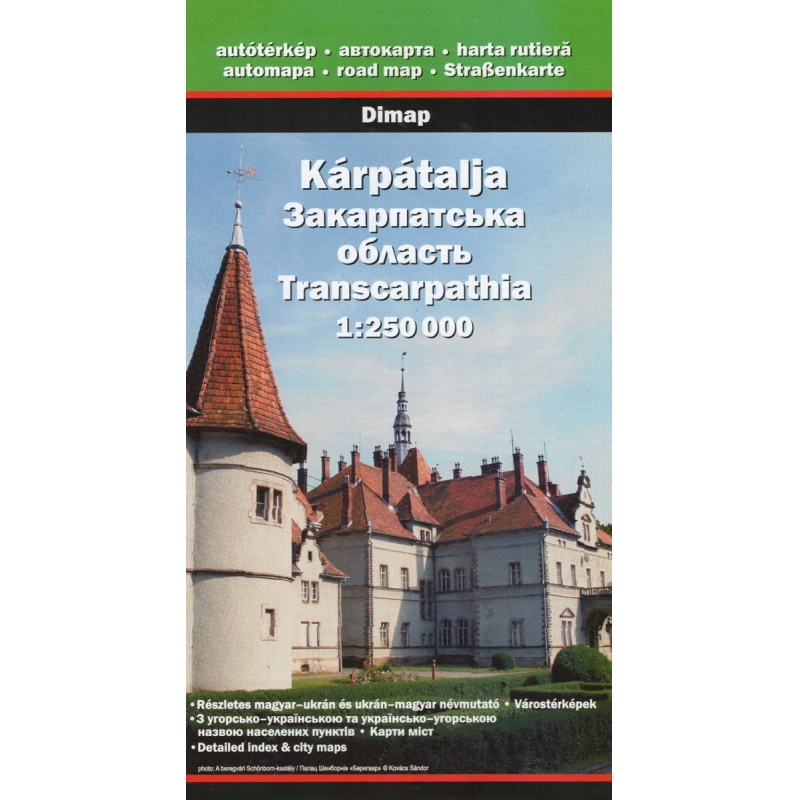 DIMAP Karpatalja Zakarpatska oblast 250 000 automapa