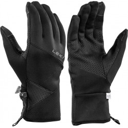 Leki Traverse black 653836301 unisex větruodolné zimní rukavice slabší Windstopper dotyk 1