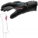 Leki Griffin 3D Junior black-cyan dětské voděodolné lyžařské rukavice 3