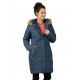 Hannah Gema midnight navy dámský zimní kabát s kapucí Resstex 5