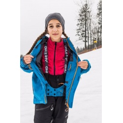 Husky Gonzal K modra detska rostouci nepromokava zimni lyzarska bunda Huskytech 12
