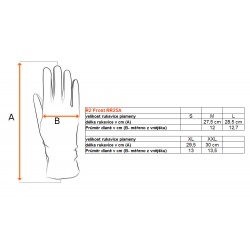 _Relax Frost RR25A cerna panske zimni vodeodolne lyzarske rukavice zmereno