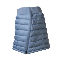 Progres Inge modroseda damska zateplena zimni sukne celorozepinaci rozsiritelna 1