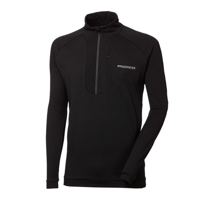 Progres Cubic Zip cerna panska lehka rychleschnouci sportovni mikina 