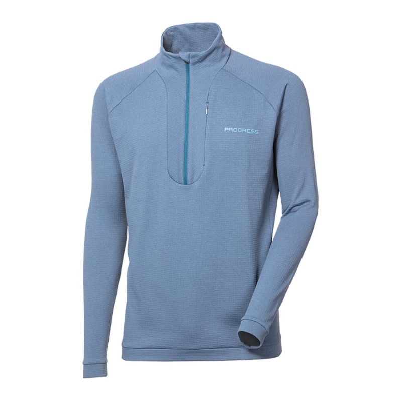 Progres Cubic Zip modroseda panska lehka rychleschnouci sportovni mikina 