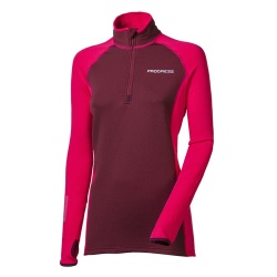 Progres Tispa Zip fuchsie svestka damska funkcni sportovni mikina s kratkym zipem