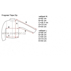 _Progres Tispa Zip fuchsie svestka damska funkcni sportovni mikina s kratkym zipem zmeren