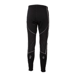 Progres Snowbull cerna panske vetruodolne elasticke softshellove kalhoty na bezky, beh 2