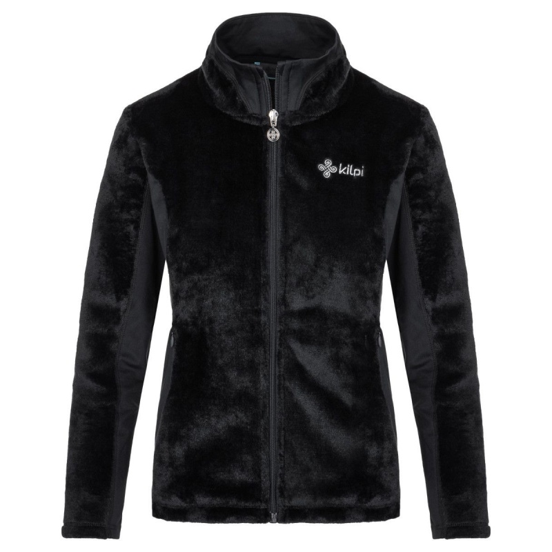 Kilpi Skathi-W cerna SL0217KIBLK damska fleecova plysova mikina Opti-Hea