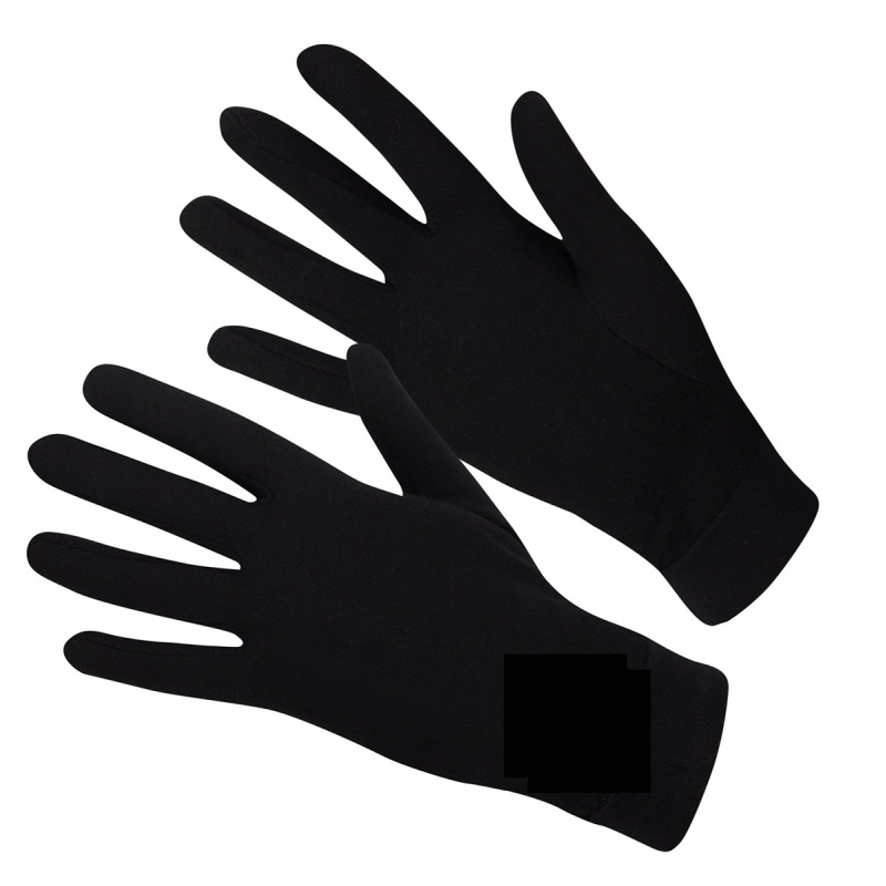 Direct Alpine Skin black unisex tenke zateplovaci rukavice Merino vlna