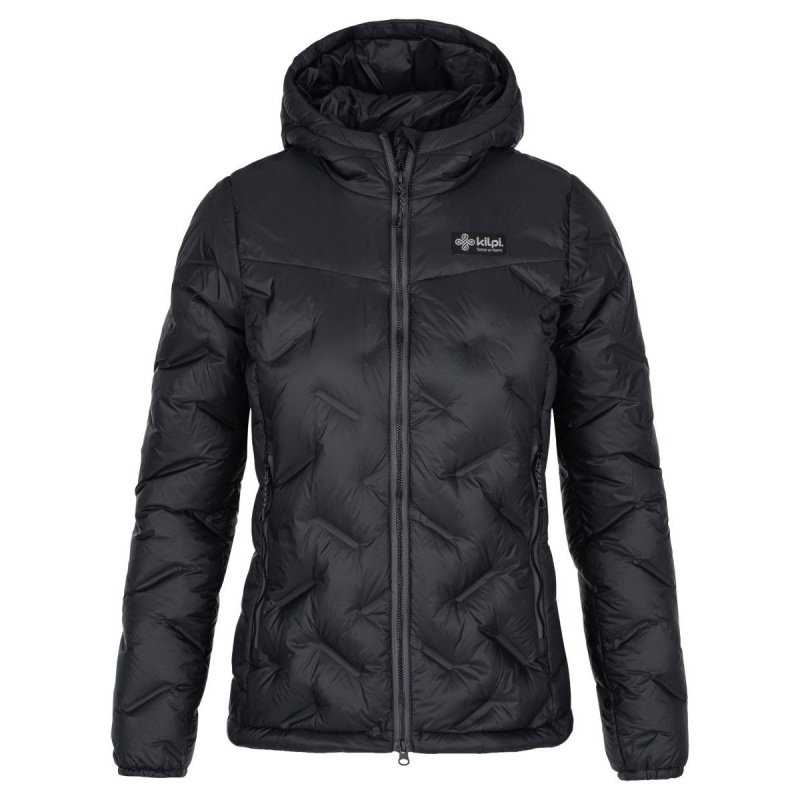 Kilpi Alberta-W cerna SL0132KIBLK damska lehka perova outdoorova sbalitelna bunda