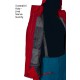Pinguin Parker jacket 5.0 grey/red unisex nepromokavá outdoorová bunda Gelanots 2L 2