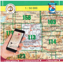 VKU 113 Vysoke Tatry 50 000 turisticka mapa oblast