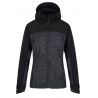 Kilpi Ravia-W tmave seda SL0124KIDGY damska softshellova bunda s kapuci 