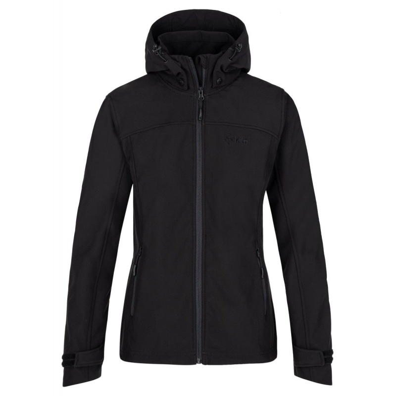 Kilpi Ravia-W cerna SL0124KIBLK damska softshellova bunda s kapuci 