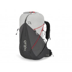 Rab Muon 40 pewter/graphene ultralehký turistický expediční batoh s rolovacím uzávěrem 1