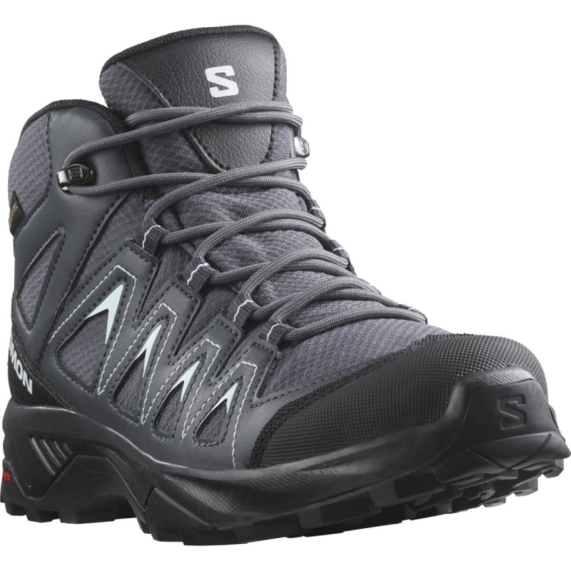 Salomon X Braze Mid GTX W 471811 Ebony India ink damske vysi nepromokave trekove boty
