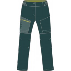 Kilpi Hosio-JB tmavě zelená VJ0508KIDGN dětské odepínací lehké turistické outdoor kalhoty