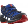 Salomon XA Pro V8 CSWP J 471262 lapis blue black fiery red detske nizke nepromokave boty