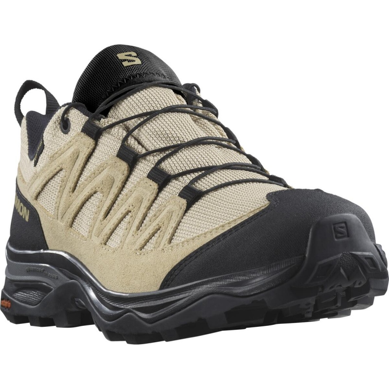 Salomon X Ward Leather GTX W bleached sand 471825 damske nizke nepromokave trekove boty