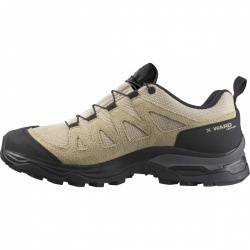 Salomon X Ward Leather GTX W bleached sand 471825 damske nizke nepromokave trekove boty1