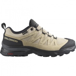 Salomon X Ward Leather GTX W bleached sand 471825 damske nizke nepromokave trekove boty2
