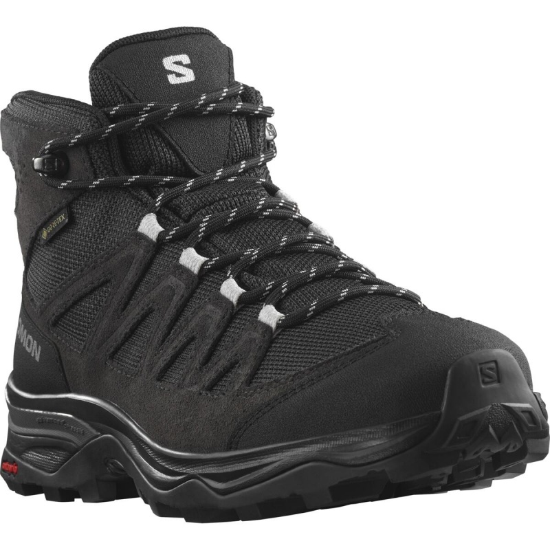 Salomon X Ward Leather Mid GTX W Ebony 471819 damske vysi nepromokave trekove boty
